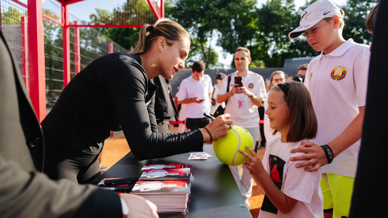 World No. 1 Aryna Sabalenka Opens Tigerhood Clay Courts in Minsk