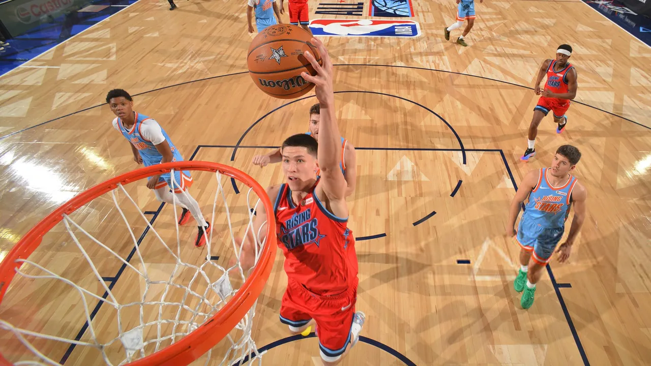 Egor Demin Played in the NBA Rising Stars Game
